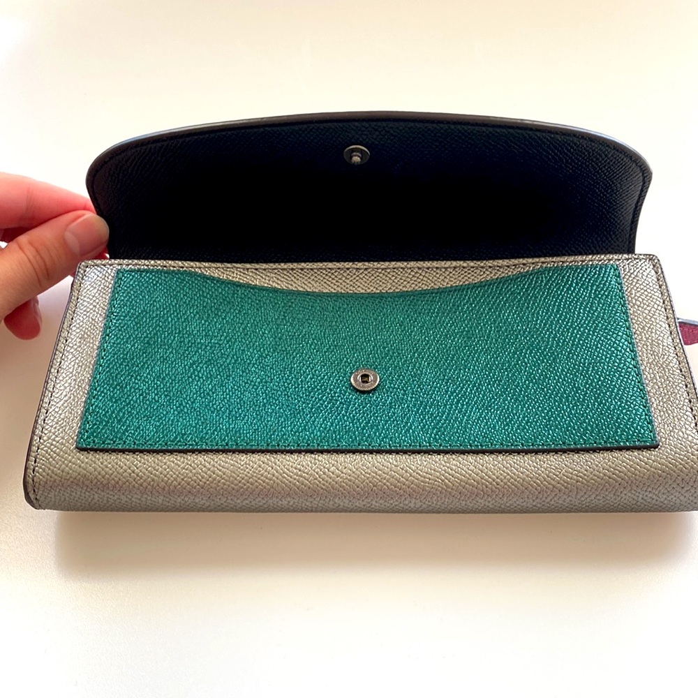 NWT Coach Metallic Colorblock Slim Envelope Wallet - Picture 6 of 7